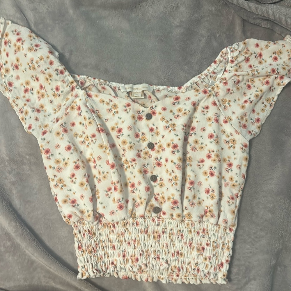 FLORAL CROP TOP